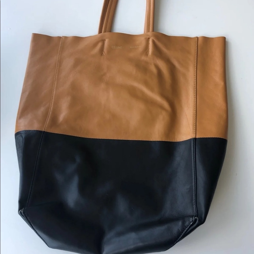 Celine vertical Bi-Cabas tote leather